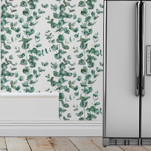 Papel Pintado Ramas de eucalipto Hojas verdes Botánico 