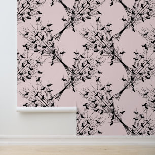 Papel Pintado Ramas espumosas de murciélago gótico rosado de Hal