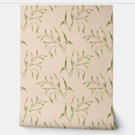 Papel Pintado Ramas verde y bayas