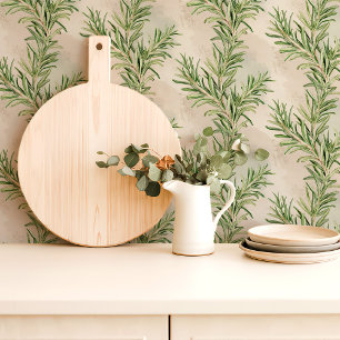 Papel Pintado Ramilletes de romero cocina