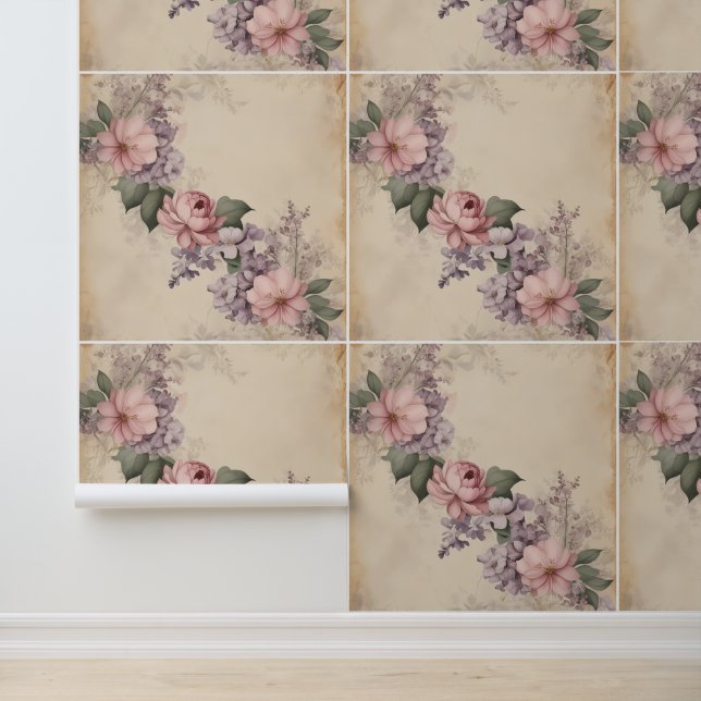 Papel Pintado Ramo Floral Vintage Atemporal (Solicitud)