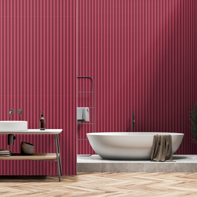 Papel Pintado Raspberry Rojo Dusto (Baño)