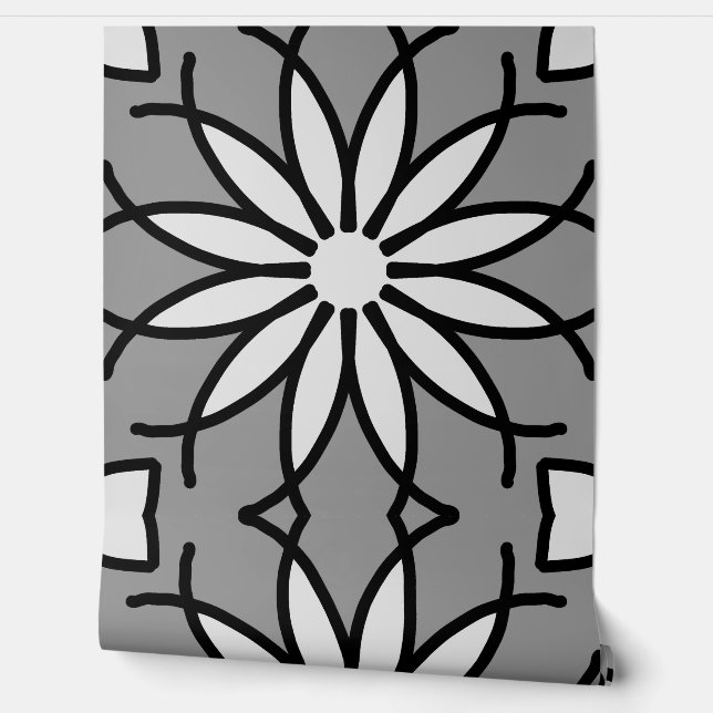 Papel pintado "Ratti_Creative_Arts" blanco y negro (Desenrollar)