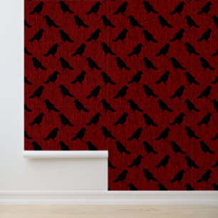 Papel Pintado Ravens en rojo
