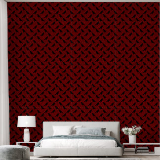 Papel Pintado Ravens On Red