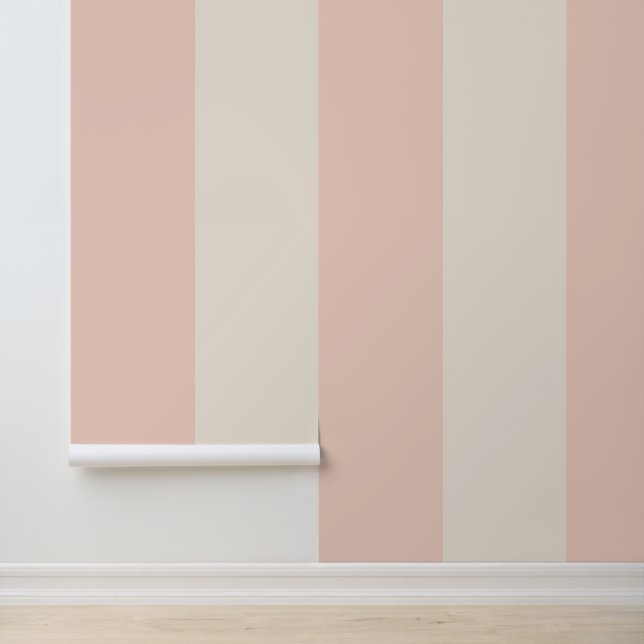 Papel Pintado Raya audaz rosa y crema (Solicitud)