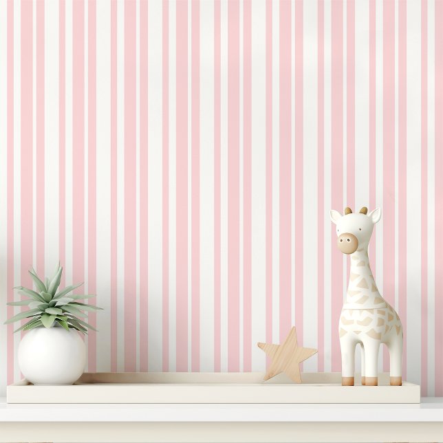 Papel Pintado Rayado de rosa y blanco (Subido por el creador)