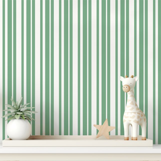 Papel Pintado Rayado verde y blanco (Subido por el creador)