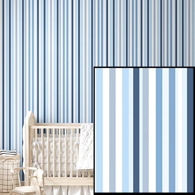 Papel Pintado Rayas azules claras, medias y oscuras (Subido por el creador)
