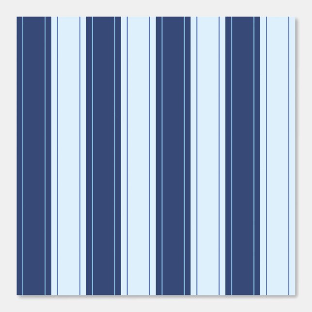 Papel Pintado Rayas Azules Rústicas Simples con Ticking (Anverso)