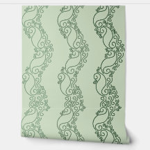 Rayas curvas ombré - Verde