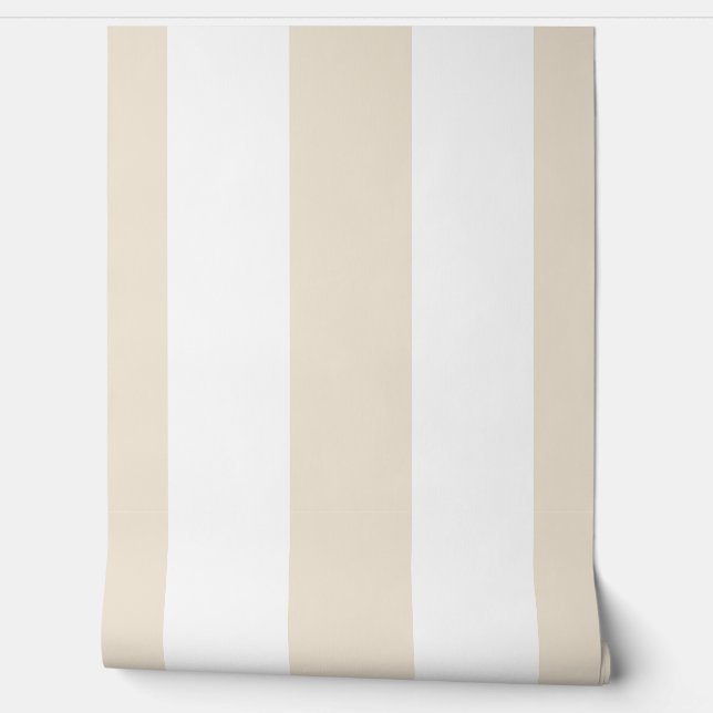 Papel Pintado Rayas de marfil (Desenrollar)