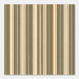 Papel Pintado Rayas de oliva retro modernas: vertical inmadura
