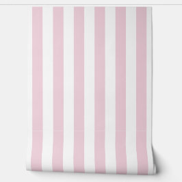 Papel Pintado Rayas de Peonía Rosa Claro