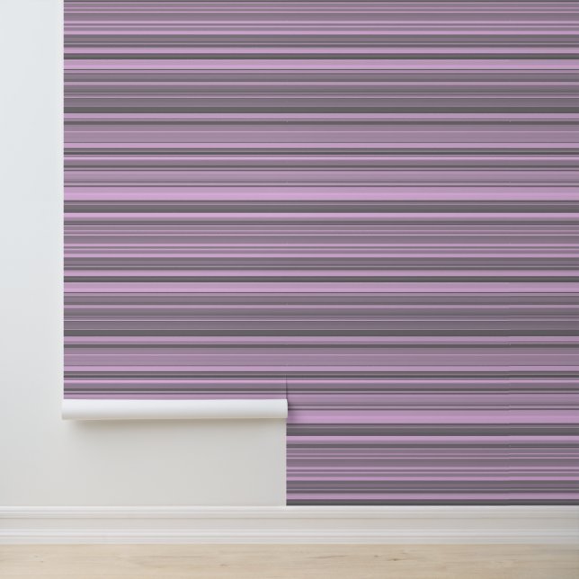 Papel Pintado Rayas grises moradas (Solicitud)