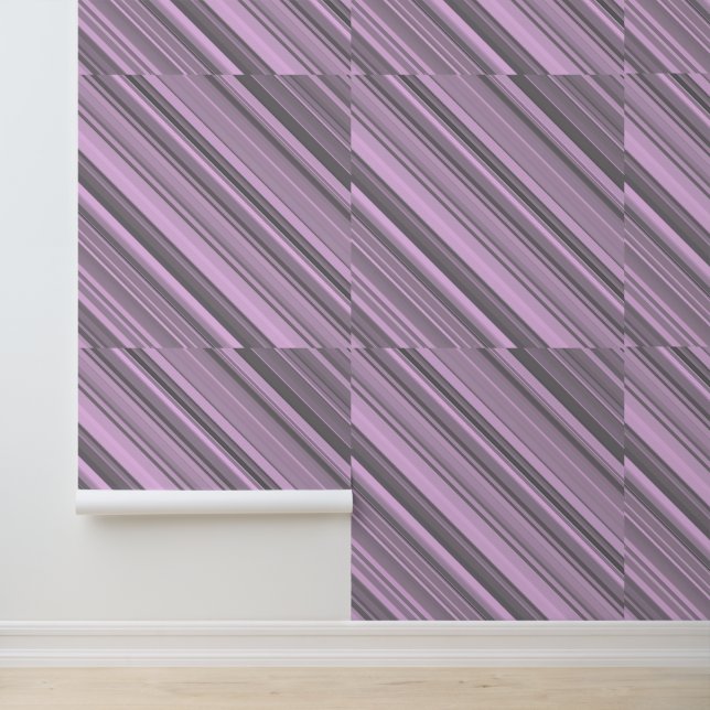 Papel Pintado Rayas grises moradas (Solicitud)
