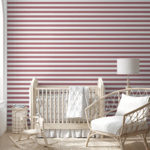 Papel Pintado Rayas Modernas Rosadas Polvorientas