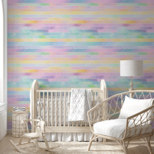 Papel Pintado Rayas pastel abstractas