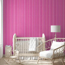 Papel Pintado Rayas rosadas