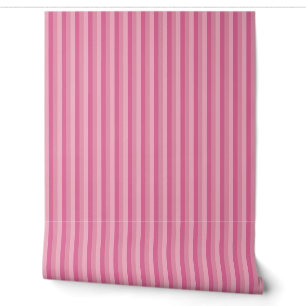 Papel Pintado Rayas Rosadas Rústicas de 1/4" al Estilo Campestre