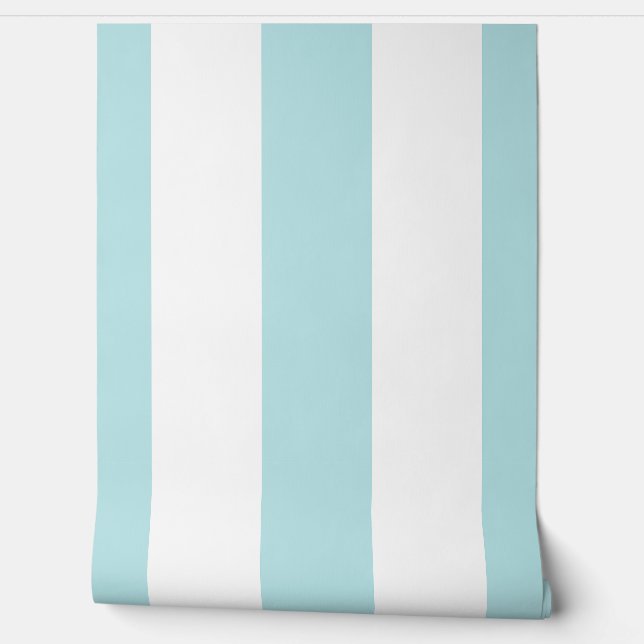 Papel Pintado Rayas Turquesas (Desenrollar)