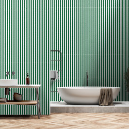 Papel Pintado Rayas verdes de Pine Forest
