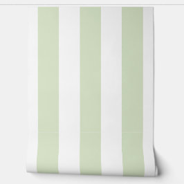 Papel Pintado Rayas Verdes Pastel