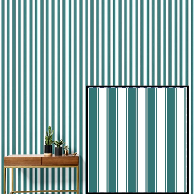Papel Pintado Rayas verdes y blancas (Subido por el creador)