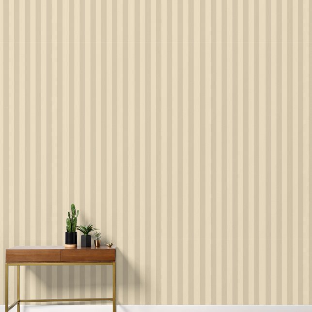Papel Pintado rayas verticales beige gruesas (Pasillo)