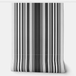 Papel Pintado Rayas verticales delgadas franjas modernas en blan