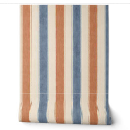 Papel Pintado Rayas y cuadros de cabaña del domingo 
