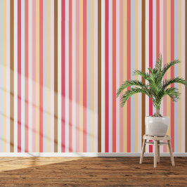 Papel Pintado Rayo amarillo rosado de verano