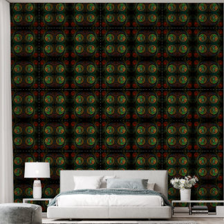 Papel Pintado Reborn Green Abstract Art
