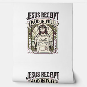 Papel Pintado Recibo de Jesús Pagado en su Totalidad Recibo de J