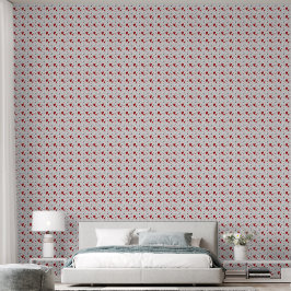 Papel Pintado Red and Black Doodle Hearts Love 
