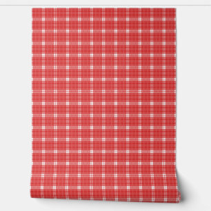 PAPEL PINTADO RED CHECKS GINGHAM SEAMLESS