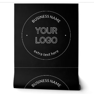 Papel Pintado Reemplazo de logotipo editable y nombre comercial