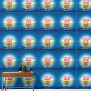 Papel Pintado Reflexión de Yoga Lotus