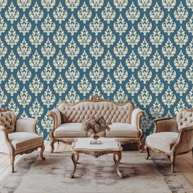 Papel Pintado Regency Era Inspired Damask Scroafy (Subido por el creador)