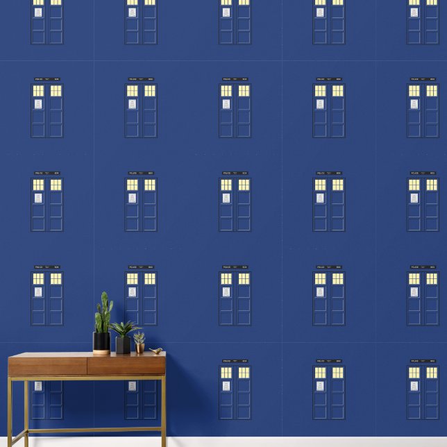 Papel Pintado Reino Unido - Policía Azul - Casilla 1 (Pasillo)