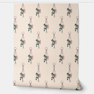 Papel Pintado Repetición de plantas colgantes