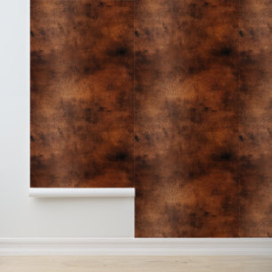 Papel Pintado Resumen de cuero falso de moda Brown