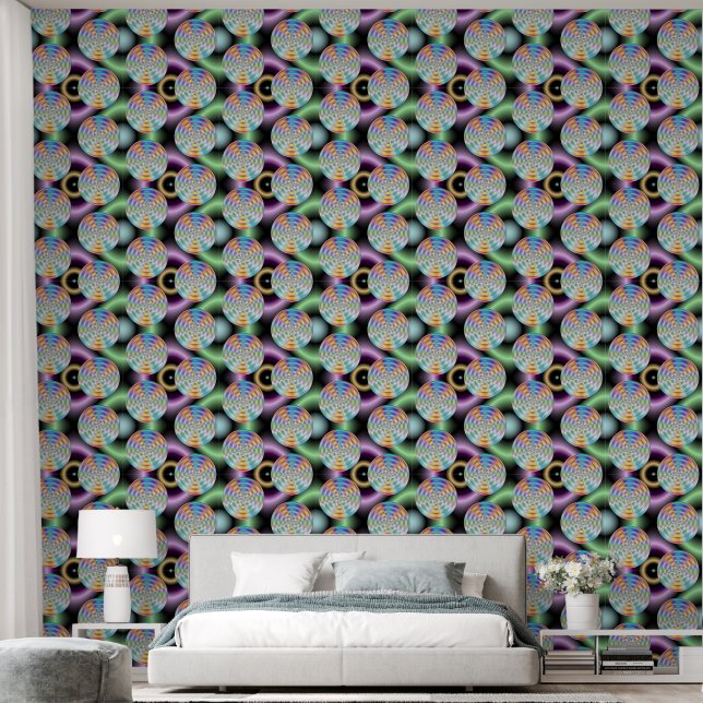 Papel Pintado Resumen de disco (Dormitorio)