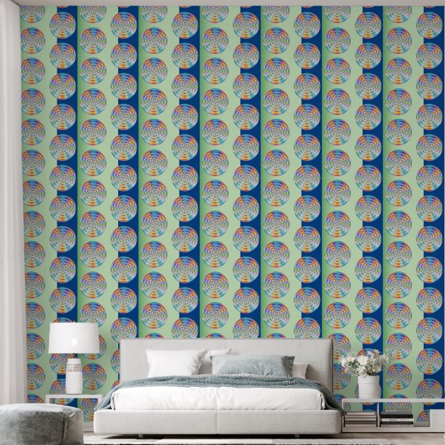 Papel Pintado Resumen de disco (Dormitorio)