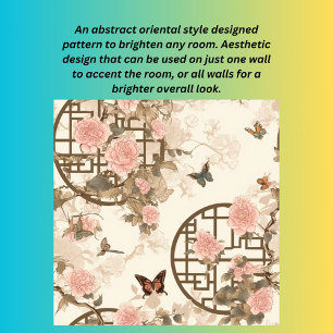 Papel Pintado Resumen de la escena del jardín oriental