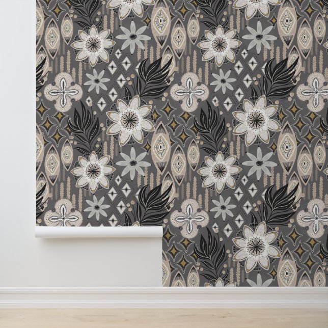 Papel Pintado Resumen de los dibujos y modelos de Boho (Solicitud)