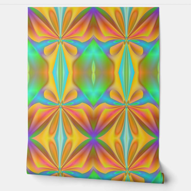 Papel Pintado Resumen de mariposa rosa (Desenrollar)