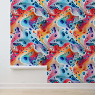 Papel Pintado Resumen de Swirls espectrales