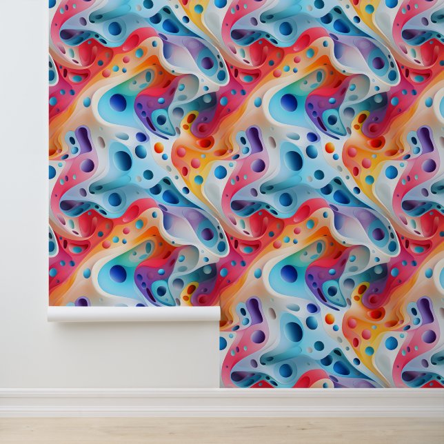 Papel Pintado Resumen de Swirls espectrales (Solicitud)