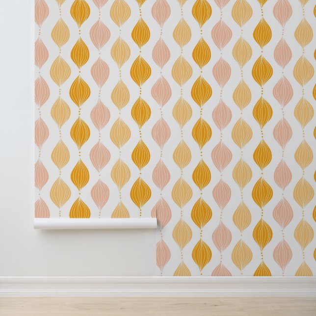 Papel Pintado Resumen del fondo del patrón oro (Solicitud)